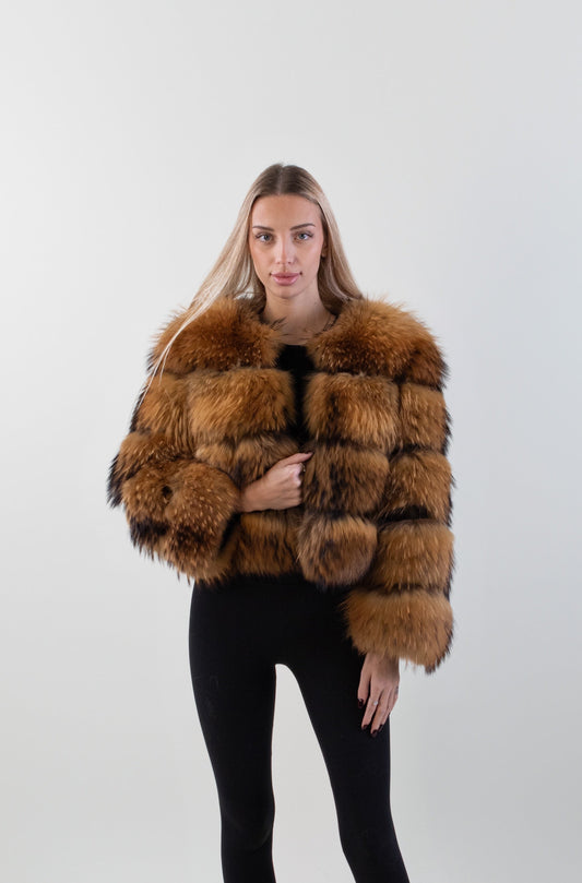 Шуба из енота-ангела