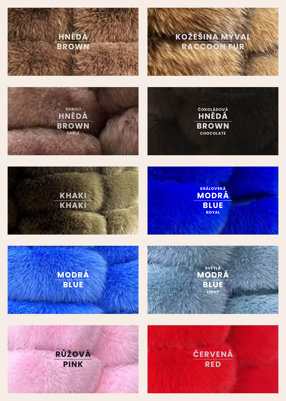 SKLADEM Kožich Bubble Fox, Medová, Vel. M