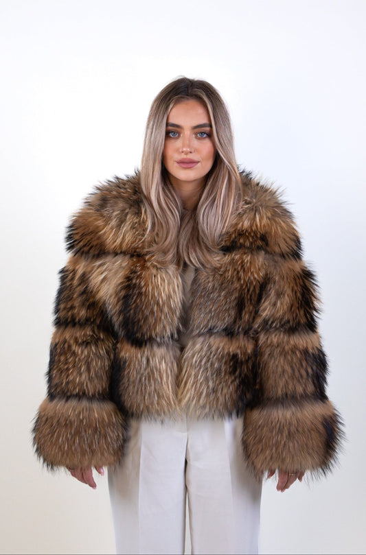 Шуба из енота-ангела