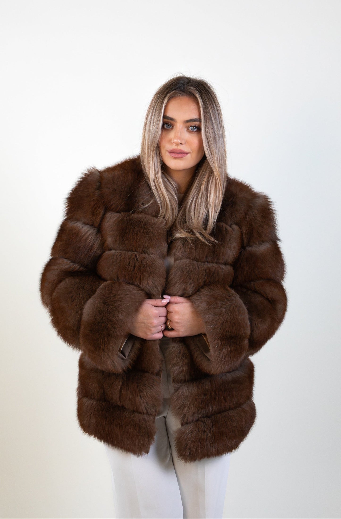 SKLADEM Kožich 2v1 Fox, Sobolí Hnědá, Vel. M